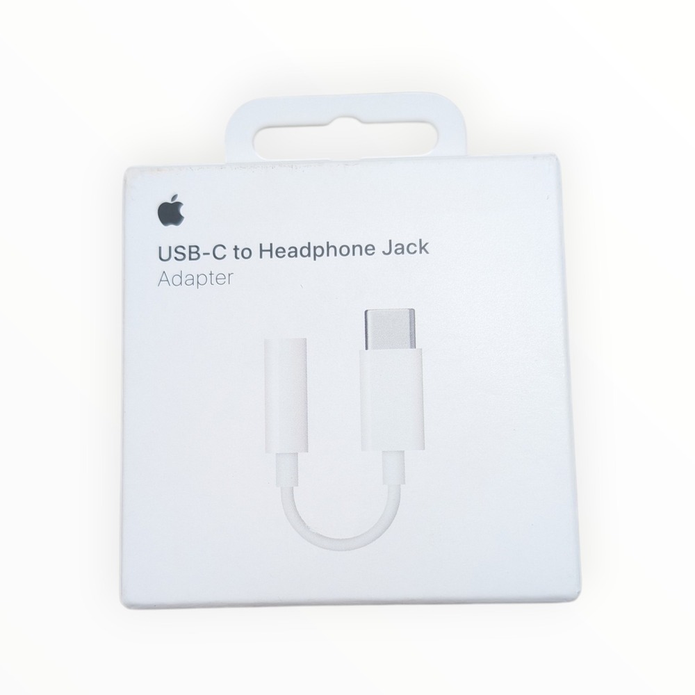 C1-Poly Apple USB-C to Headphone Jack Adapter - White (In Poly‎ Bag)